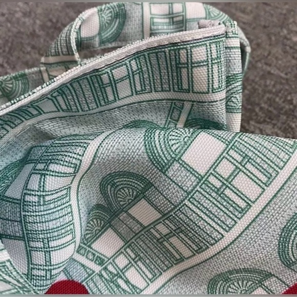 Gucci 63 Wooster Tote - Teal and Red - Picture 13 of 15